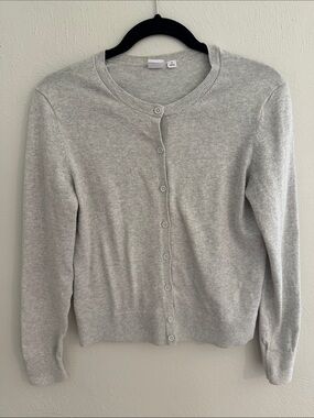 Gap Light Gray Button-Up Cardigan